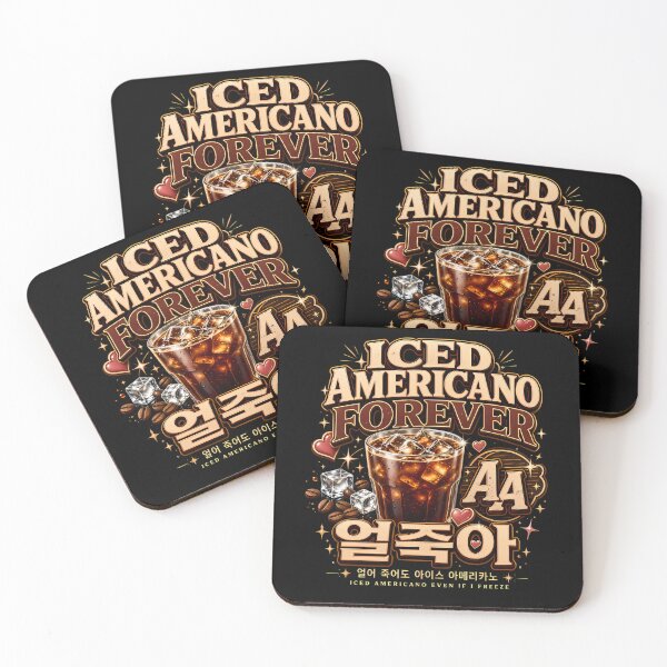 Item preview, Iced Americano Forever Korean Coffee Lover designed and sold by Jasardpu.