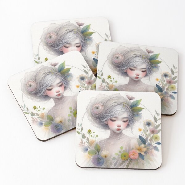 Item preview, Serene Spring Girl designed and sold by Beyondnote-Art.