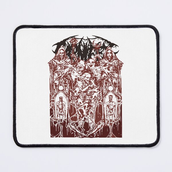 Item preview, Deathcore Metal Band Dark Gothic Cathedral Skeletons Red designed and sold by marksangsida.