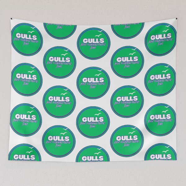 Item preview, Copy Of Gulls Just Wanna Have Fun designed and sold by HeidiVintageArt.
