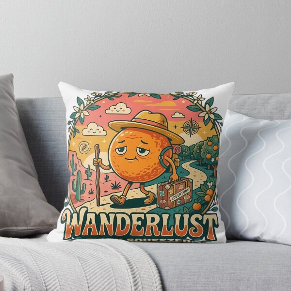 Item preview, Wanderlust Fully Squeezed Funny Orange Hiking Travel Tee designed and sold by SivaStudios.