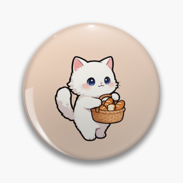 Item preview, Copy of Cute Cat with French Bread Basket | Kawaii Bakery Kitty T-Shirt designed and sold by Nuttajak.
