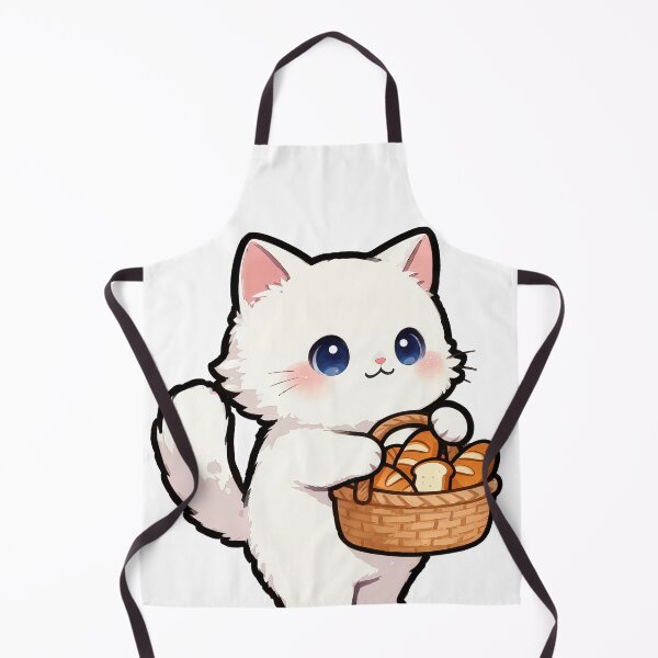 Item preview, Copy of Cute Cat with French Bread Basket | Kawaii Bakery Kitty T-Shirt designed and sold by Nuttajak.