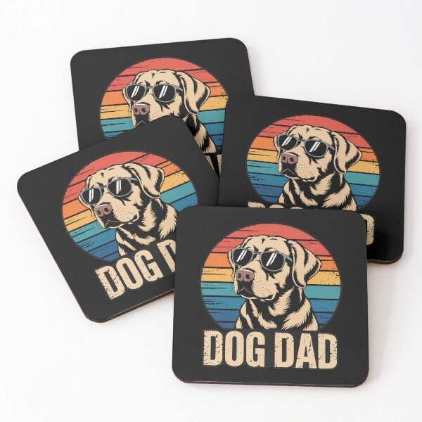 Item preview, Dog Dad Cool Retro Sunset Labrador designed and sold by SoyLamderma.