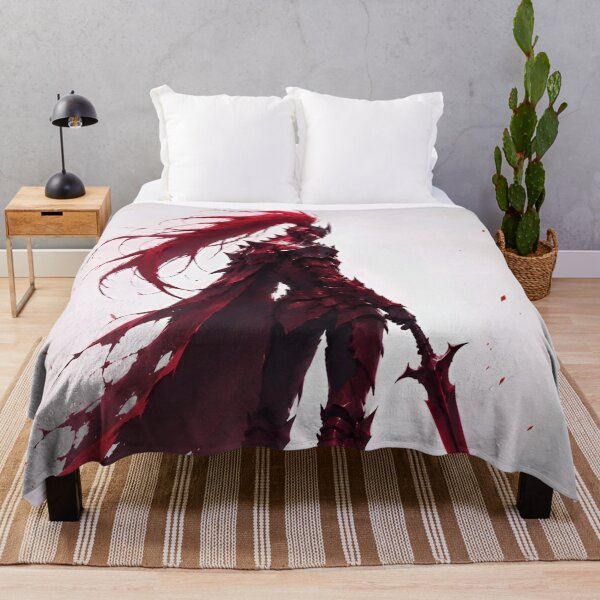 Item preview, Crimson Dark Knight – Red Warrior with Long Hair and Greatsword designed and sold by Dyan4.