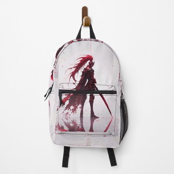 Item preview, Crimson Dark Knight – Red Warrior with Long Hair and Greatsword designed and sold by Dyan4.