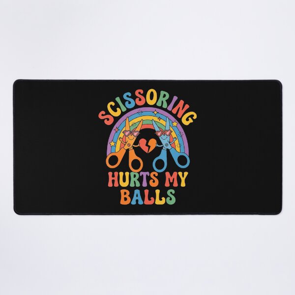 Item preview, Scissoring Hurts My Balls Coworker Gag Funny Office Pranks designed and sold by EckhardGlaser.