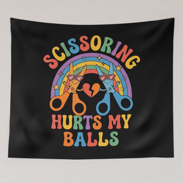 Item preview, Scissoring Hurts My Balls Coworker Gag Funny Office Pranks designed and sold by EckhardGlaser.