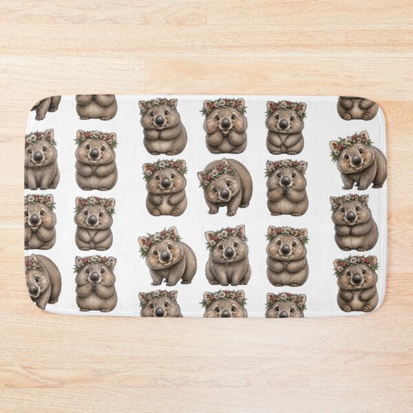 Item preview,  You’ll Fall in Love with 9 Cute Wombats designed and sold by BRETT'S ART STUDIO.