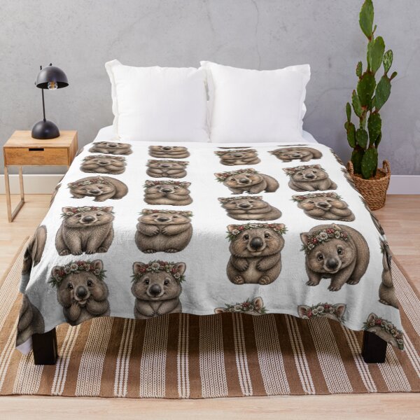 Item preview, You’ll Fall in Love with 9 Cute Wombats designed and sold by BRETT'S ART STUDIO.