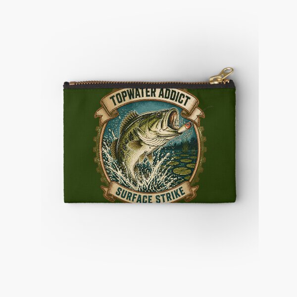 Item preview, Topwater Addict Bass Fishing - Vintage Surface Strike Emblem designed and sold by ThirdShiftLab.