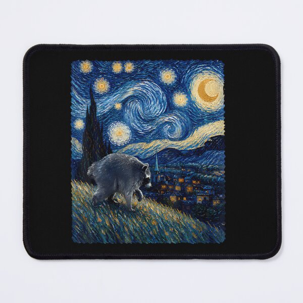 Item preview, Jimothy Viral Raccoon Starry Night Van Gogh Art Seattle Meme designed and sold by EckhardGlaser.