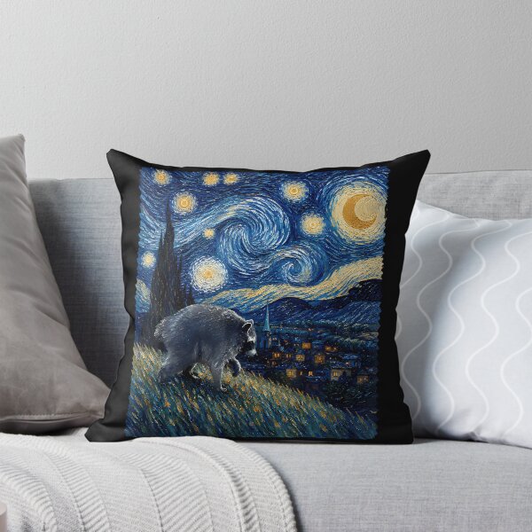 Item preview, Jimothy Viral Raccoon Starry Night Van Gogh Art Seattle Meme designed and sold by EckhardGlaser.