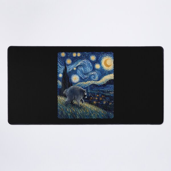Item preview, Jimothy Viral Raccoon Starry Night Van Gogh Art Seattle Meme designed and sold by EckhardGlaser.