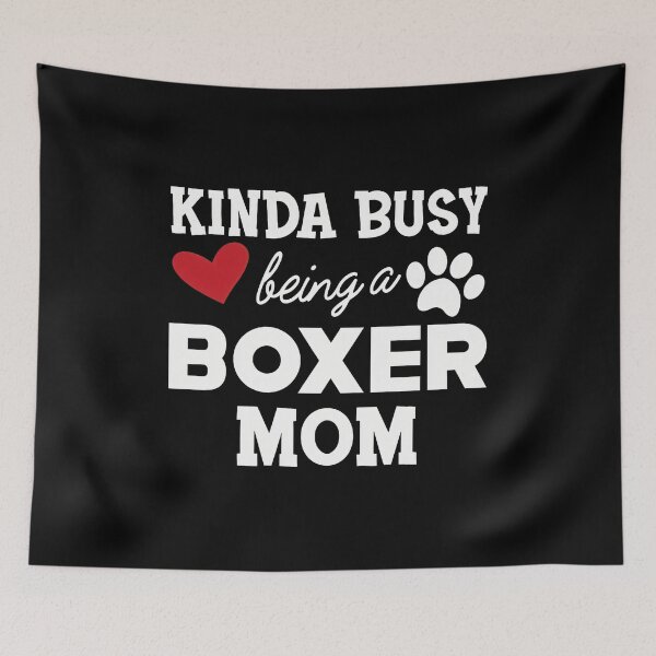 Item preview, Kinda Busy Being A Boxer Mom Heart Paw Print designed and sold by SoyLamderma.
