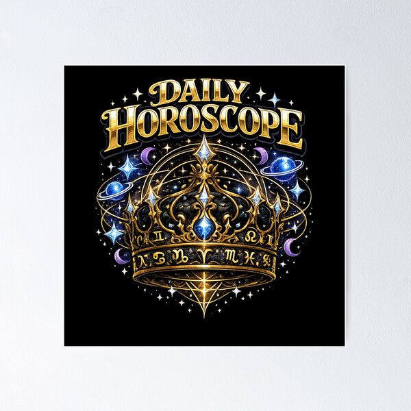 Item preview, Celestial Crown Zodiac Daily Horoscope Astrology Design designed and sold by irfanshikh.