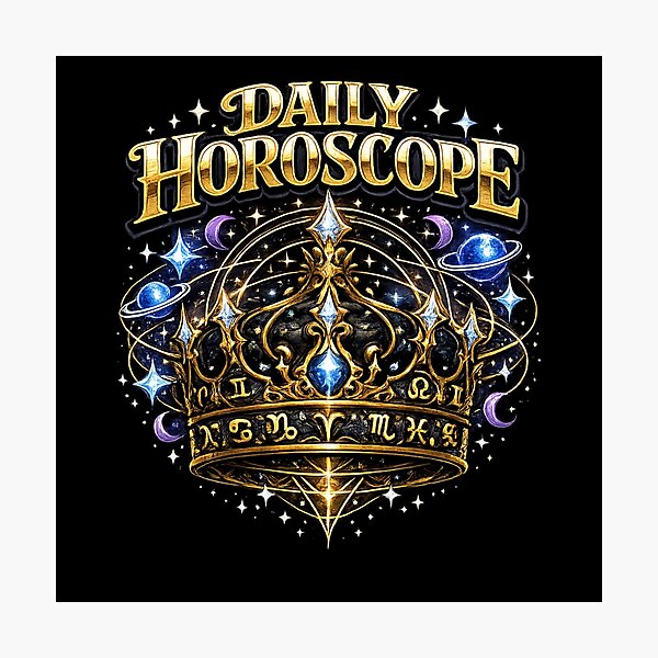 Item preview, Celestial Crown Zodiac Daily Horoscope Astrology Design designed and sold by irfanshikh.