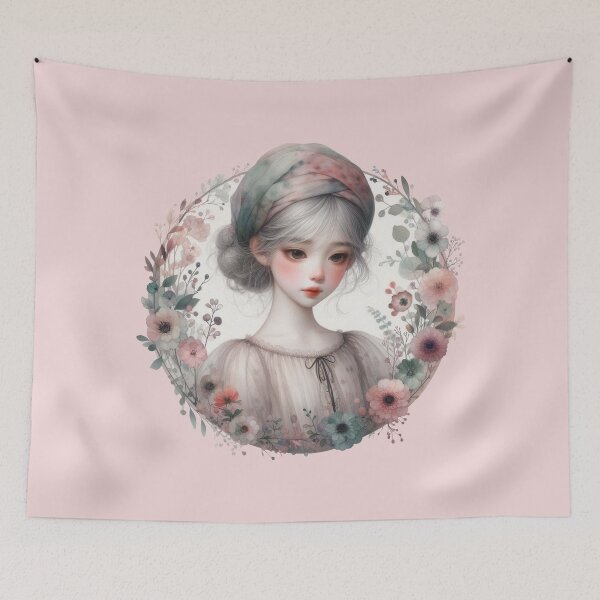 Item preview, Serene Spring Girl designed and sold by Beyondnote-Art.