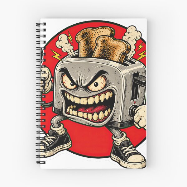 Item preview, Maniac Toaster – Angry Retro Cartoon Appliance designed and sold by obstinator.