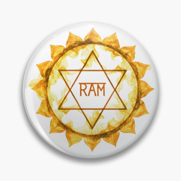 Item preview, Manipura Solar Plexus Chakra Ram Art designed and sold by NeuralLoft Frequency.
