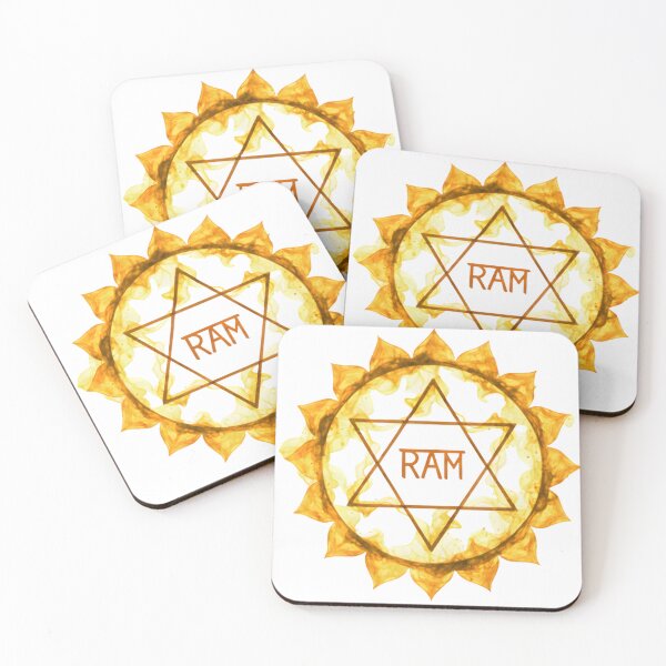 Item preview, Manipura Solar Plexus Chakra Ram Art designed and sold by NeuralLoft Frequency.