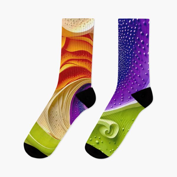 Item preview, Colorful Spiral Abstraction in Purple Orange Green designed and sold by Vicky Brago-Mitchell®.