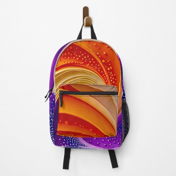 Item preview, Colorful Spiral Abstraction in Purple Orange Green designed and sold by Vicky Brago-Mitchell®.