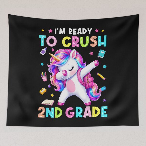 Item preview, I'm Ready To Crush 2Nd Grade Unicorn Back To School Girls designed and sold by EckhardGlaser.
