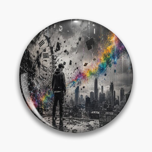 Item preview, Crack in the Horizon - Urban Artwork designed and sold by Personiq Kaleido.