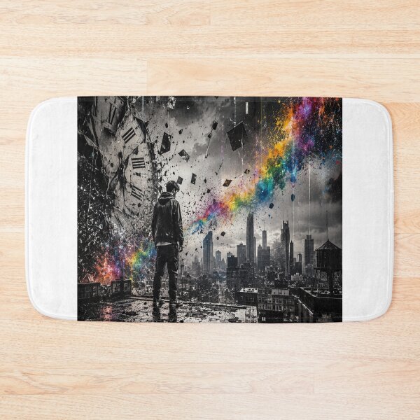 Item preview, Crack in the Horizon - Urban Artwork designed and sold by Personiq Kaleido.