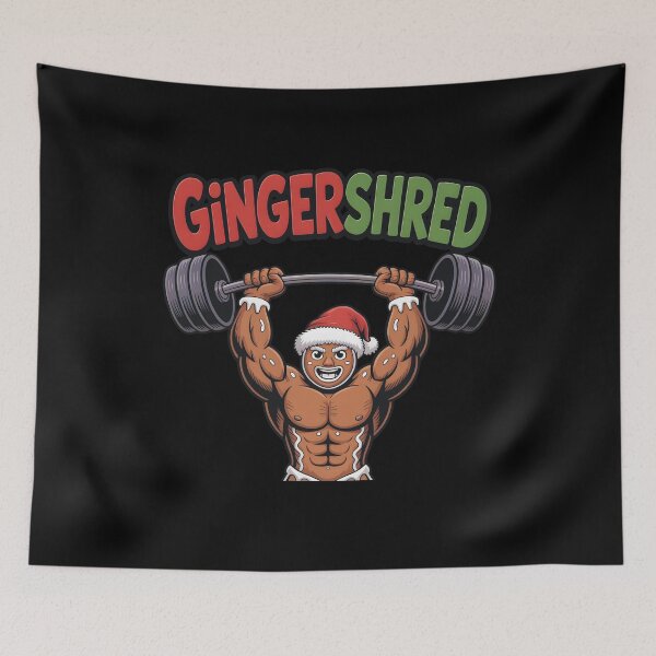 Item preview, Gingershred Bodybuilding Funny Christmas Gift for Fitness Lovers and Gym Fans designed and sold by SkymarArt.