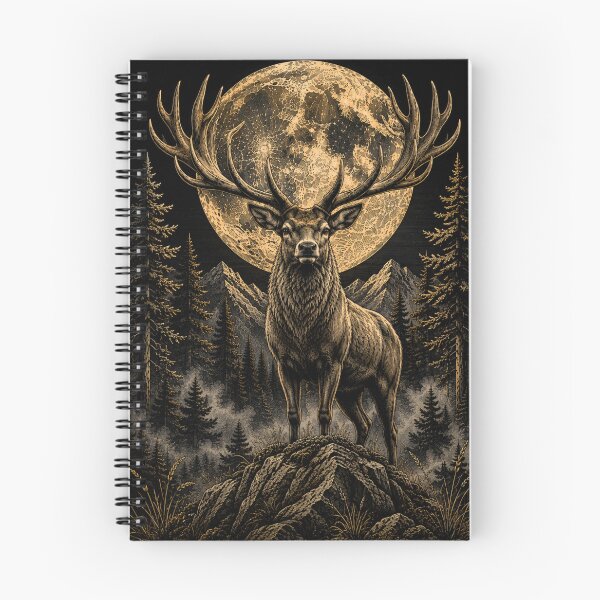 Item preview, Majestic Stag of the Ancient Forest – Vintage Wildlife Art designed and sold by TeeVibeHaus.