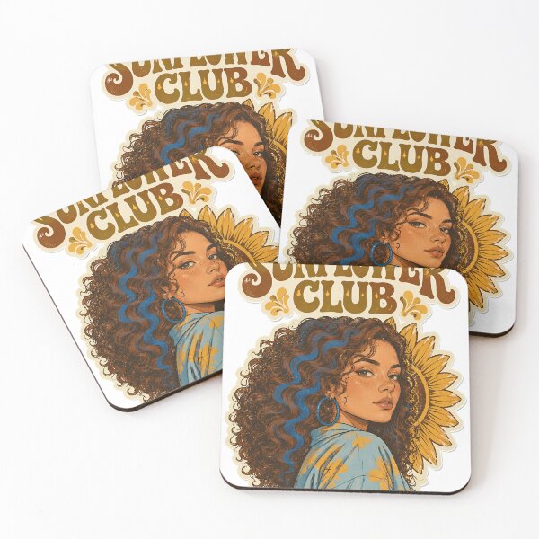 Item preview, Sunflower Club Retro Woman designed and sold by CrimsonThorn56.