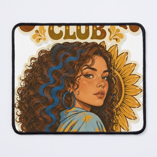 Item preview, Sunflower Club Retro Woman designed and sold by CrimsonThorn56.
