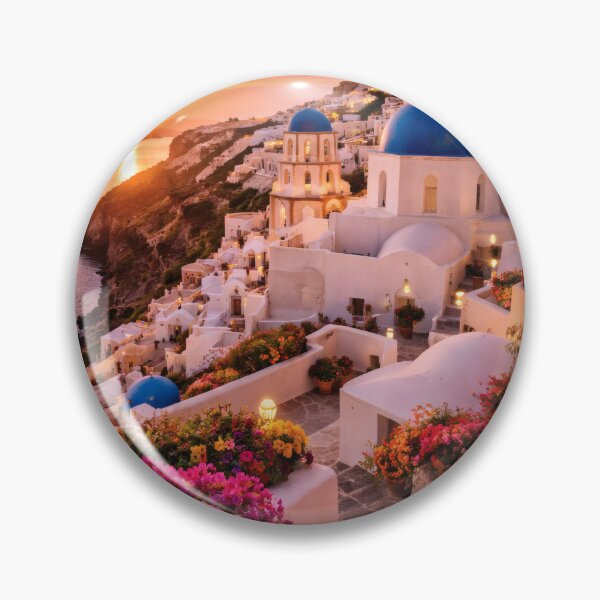 Item preview, Mediterranean Cliffside Village at Sunset designed and sold by Yomere.