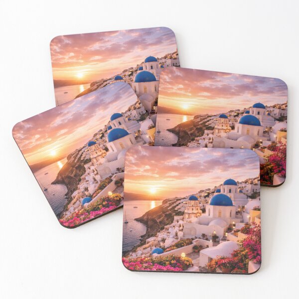 Item preview, Mediterranean Cliffside Village at Sunset designed and sold by Yomere.