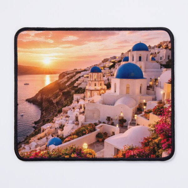 Item preview, Mediterranean Cliffside Village at Sunset designed and sold by Yomere.