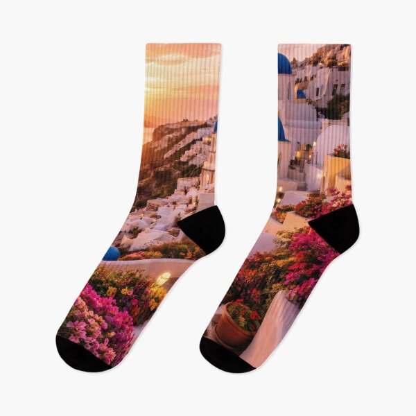Item preview, Mediterranean Cliffside Village at Sunset designed and sold by Yomere.