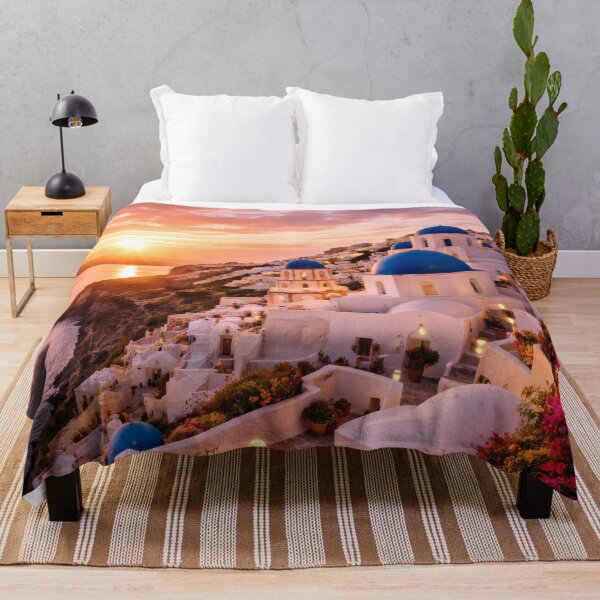 Item preview, Mediterranean Cliffside Village at Sunset designed and sold by Yomere.