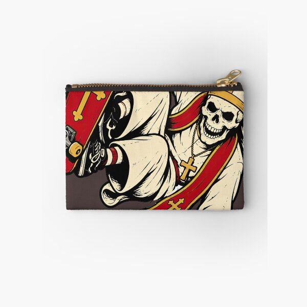 Item preview, Skateboarding Skeleton Pope – Retro Skate Punk Art designed and sold by obstinator.