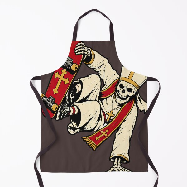 Item preview, Skateboarding Skeleton Pope – Retro Skate Punk Art designed and sold by obstinator.