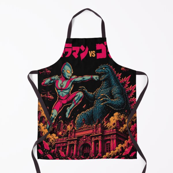 Item preview, Ultraman vs Godzilla Retro Kaiju Battle designed and sold by zumerdiego.