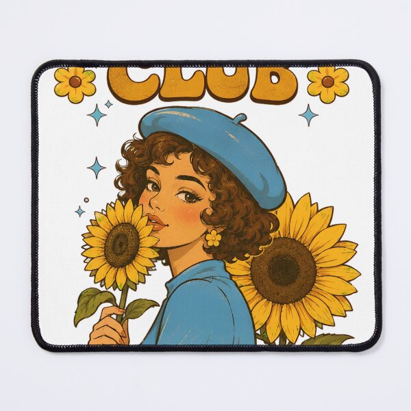 Item preview, Sunflower Club Retro Girl designed and sold by CrimsonThorn56.