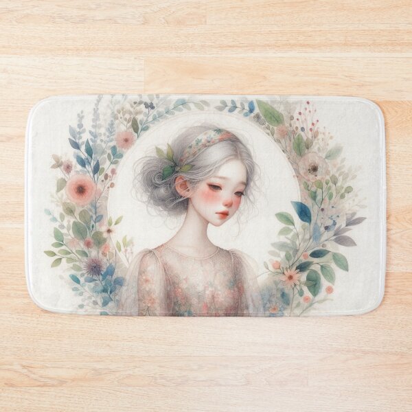 Item preview, Serene Spring Girl designed and sold by Beyondnote-Art.