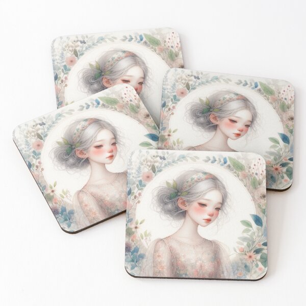 Item preview, Serene Spring Girl designed and sold by Beyondnote-Art.
