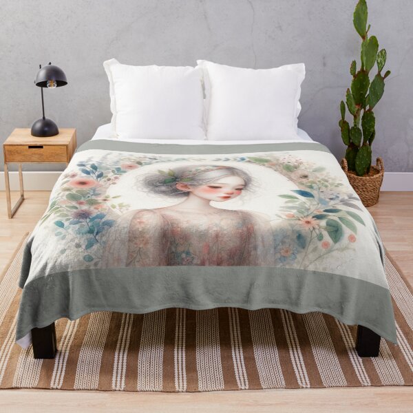 Item preview, Serene Spring Girl designed and sold by Beyondnote-Art.