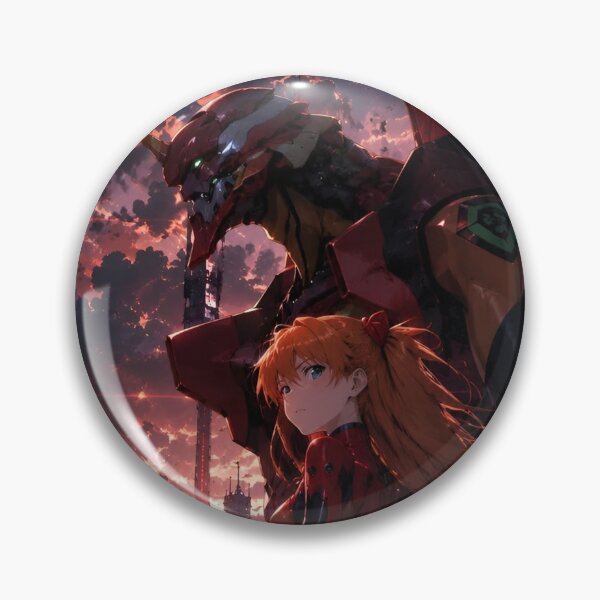 Item preview, Crimson Mecha Guardian – Red Haired Pilot in a Post Apocalyptic City designed and sold by Dyan4.