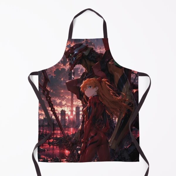 Item preview, Crimson Mecha Guardian – Red Haired Pilot in a Post Apocalyptic City designed and sold by Dyan4.