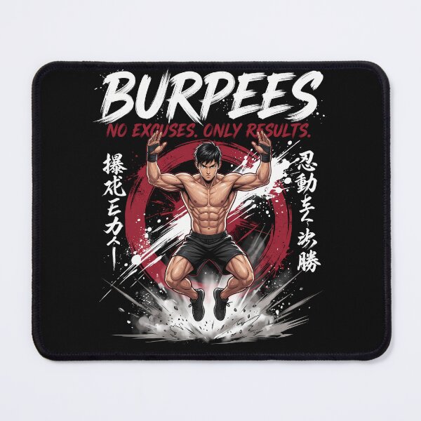 Item preview, Burpees No Excuses Only Results – Fitness Motivation designed and sold by Bloxxxdesign.
