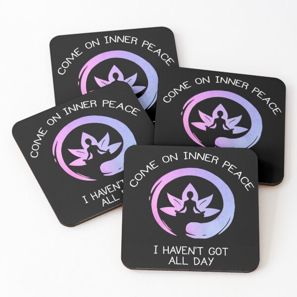 Item preview, Come On Inner Peace I Haven't Got All Day - Funny Sarcastic Meditation designed and sold by Shopeon Designs.